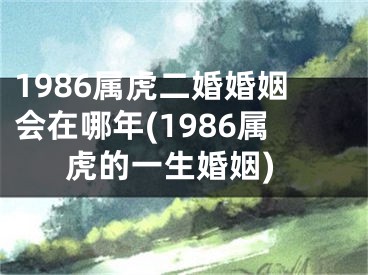 1986属虎二婚婚姻会在哪年(1986属虎的一生婚姻)