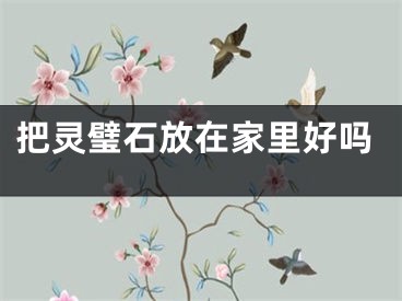 把灵璧石放在家里好吗