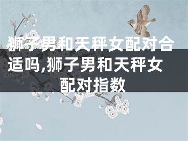 狮子男和天秤女配对合适吗,狮子男和天秤女配对指数